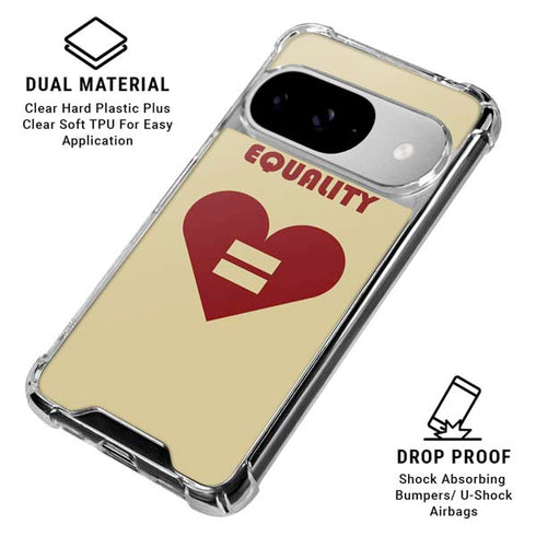 Equality Heart Google Pixel 10 Clear Case